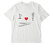 Bunny Love, a Off White Stanley/Stella Unisex Creator 2.0 Tee