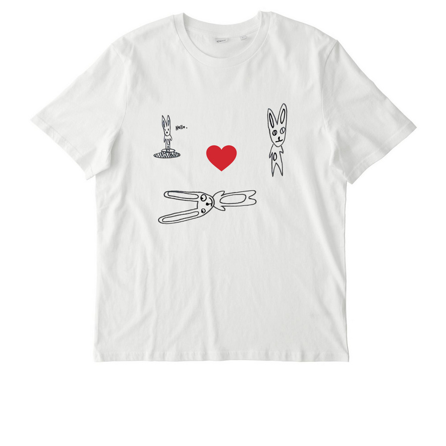 Bunny Love, a Off White Stanley/Stella Unisex Creator 2.0 Tee
