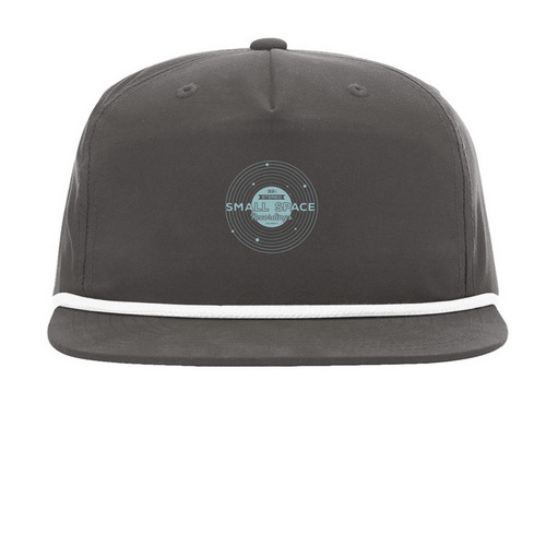 Small Space Hat Charcoal, a Charcoal/ White Printed Umpqua Snapback Cap
