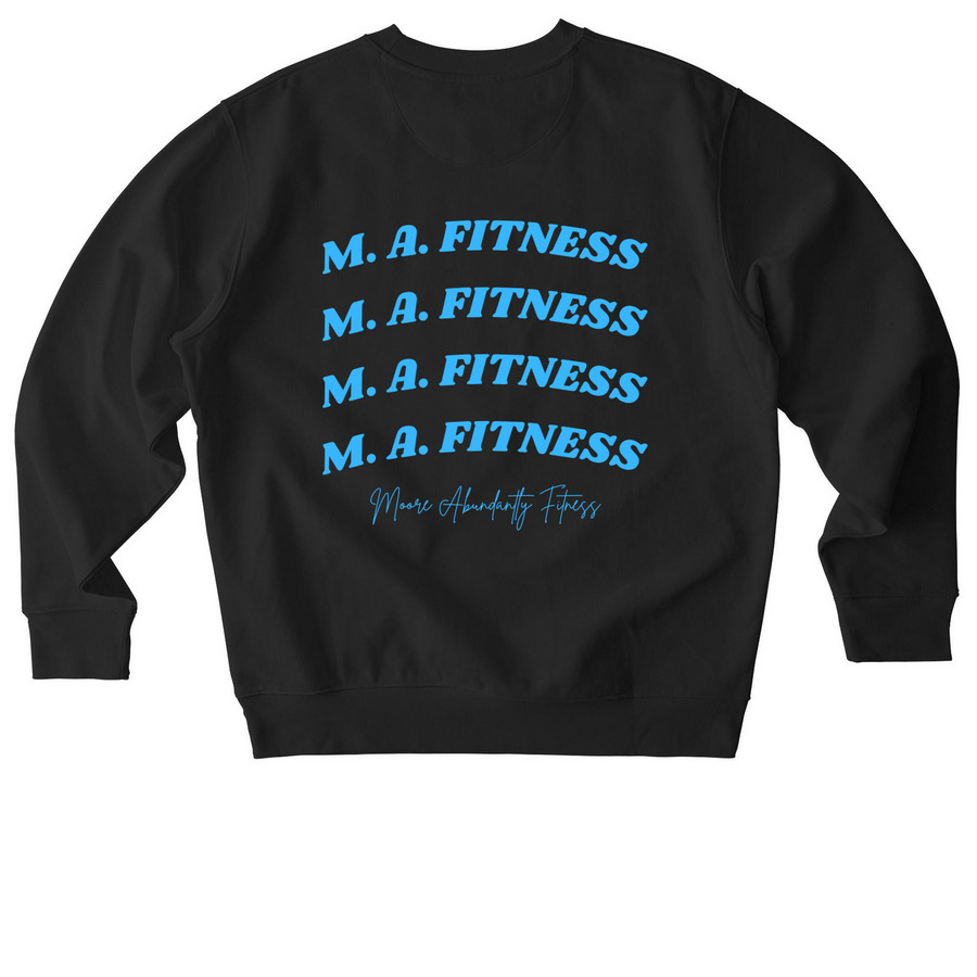 MA Fit, a Black Stanley/Stella Unisex Changer 2.0 Crewneck Sweatshirt (back-view)