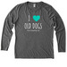 I Love Old Dogs - Logo Tee, a Aluminum Grey Allmade Eco Triblend Women?s Long Sleeve Tee