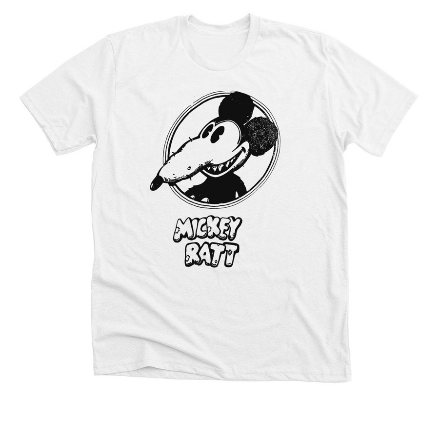 STEPHEN PEARCY?s Pre RATT Mickey Ratt 1978-81, a Solid White Blend Premium Unisex Tee