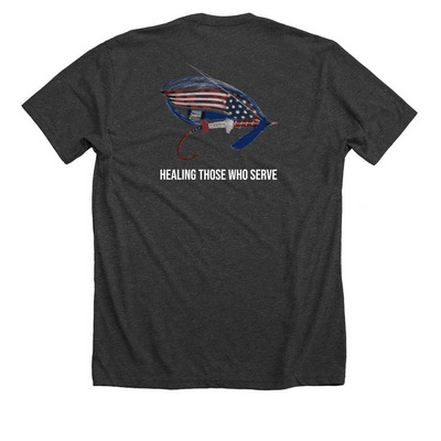 WV Patriot Fly, a Dark Grey Heather Premium Unisex Tee
