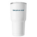 COH&nbsp;, a White Insulated Tumbler (back-view)