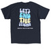 Let's End the Stigma&nbsp;, a Navy Classic Unisex Tee (back-view)