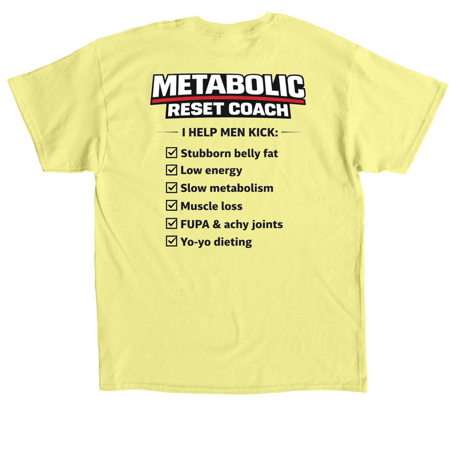 ?? Coach (metabolic performance), a Cornsilk Classic Unisex Tee (back-view)