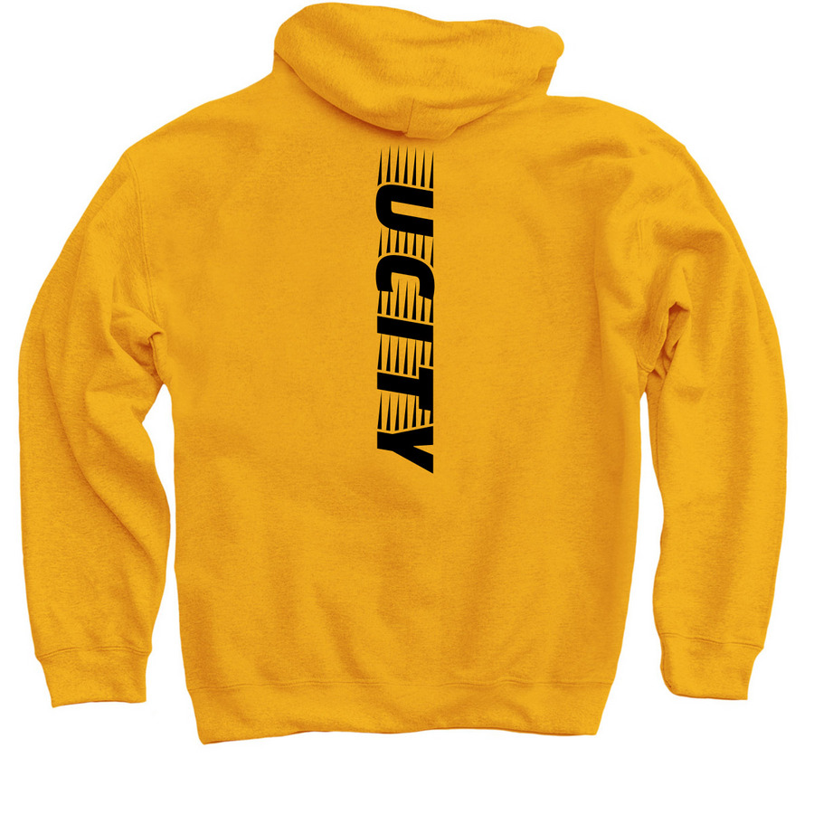 UCity Alumni Sweat shirt, long tee, & hoodie ??!&nbsp;, a Gold Pullover Hoodie (back-view)
