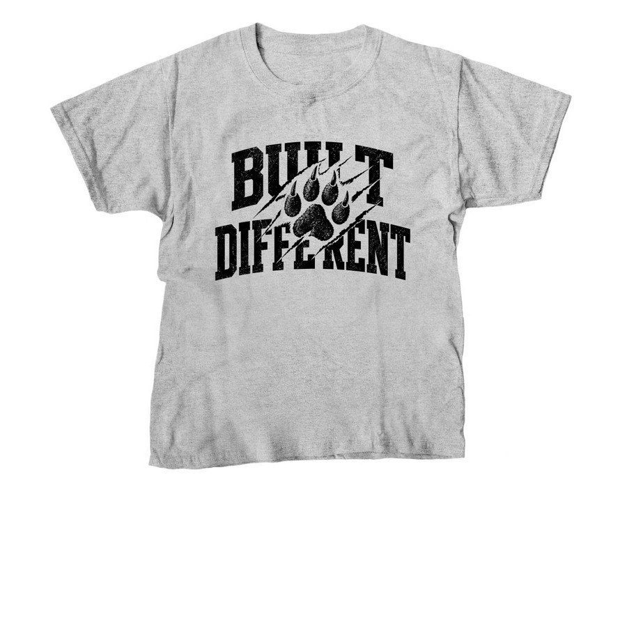 Built Different, a Sport Grey Youth Unisex Tee