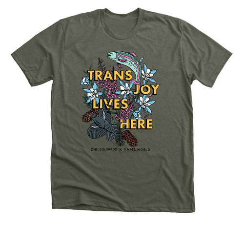 OneCO x Yamz World Collaboration, a Heather Military Green Premium Unisex Tee