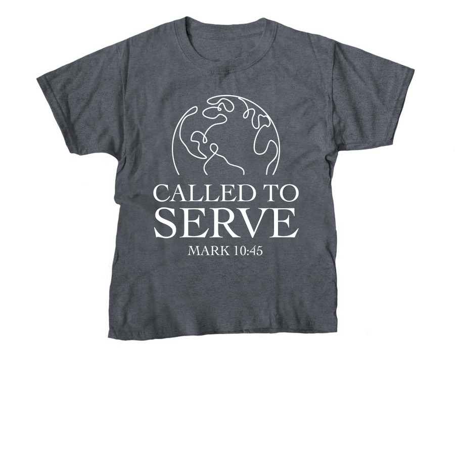 Called to Serve Tees, a Dark Heather Youth Unisex Tee