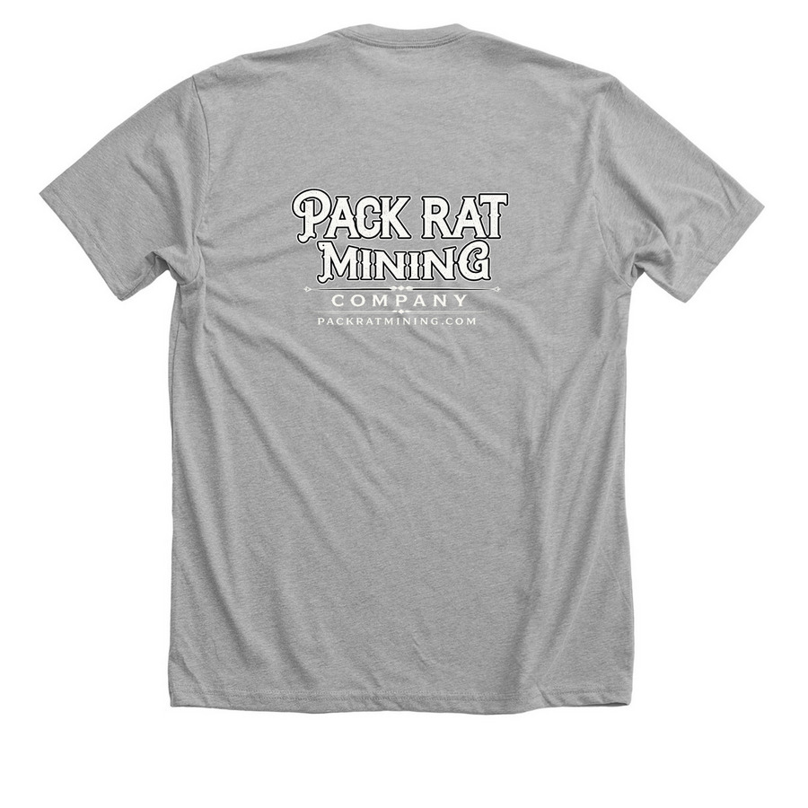 Pack Rat new design, a Athletic Heather Premium Unisex Tee (back-view)