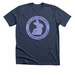 Spring Bandaids for Bunnies (Lilac logo), a Heather Navy Premium Unisex Tee