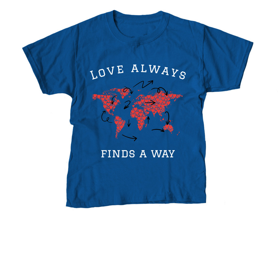 A Journey of Love and Roots, a Royal Blue Youth Unisex Tee