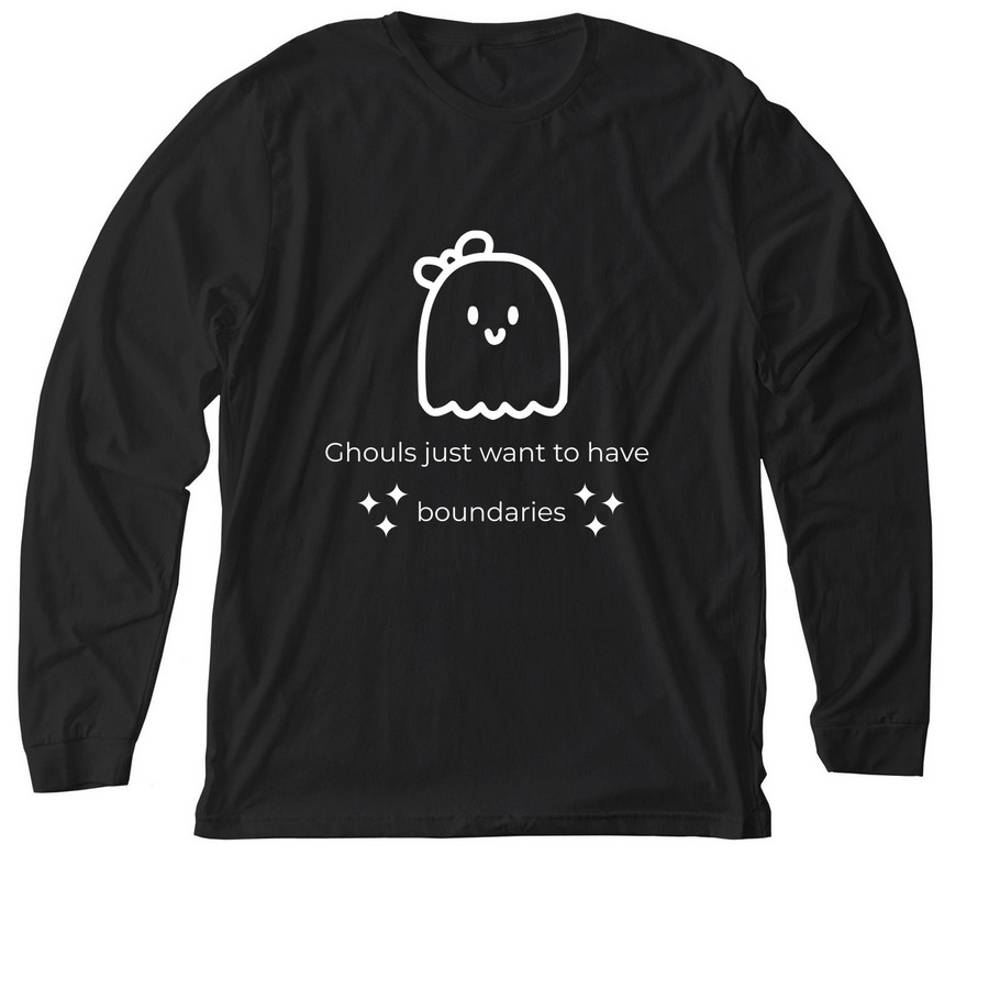 Ghouls, a Solid Black Blend Premium Long Sleeve Tee