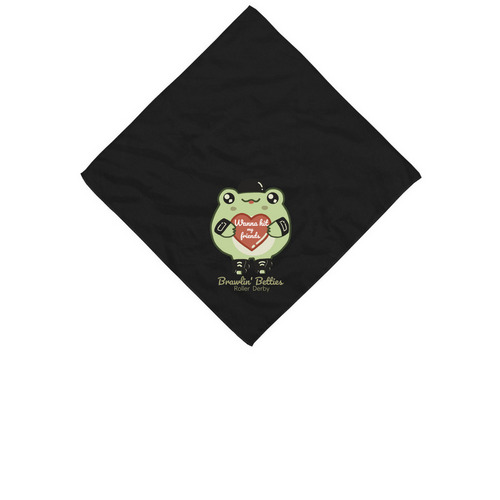 Wanna hit my Friends <3&nbsp;, a Black Cotton Bandana