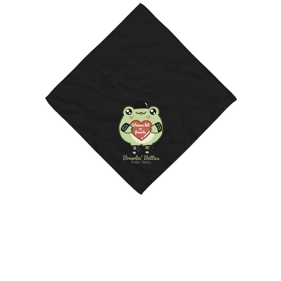 Wanna hit my Friends <3&nbsp;, a Black Cotton Bandana