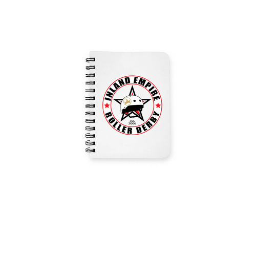 IE Roller Derby Notebook, a White Spiral Notebook
