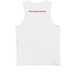 Ornate Bear Tank - Pride Pink, a White Premium Cotton Tank (back-view)