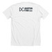 White Slogan Shirt, a Solid White Blend Premium Unisex Tee (back-view)