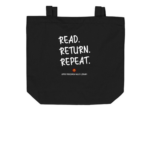 Library Tote Bag, a Black Organic Cotton Tote Bag