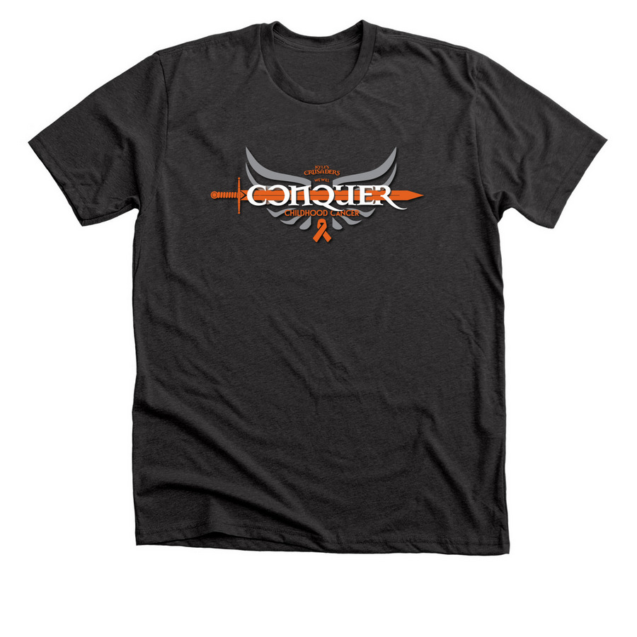 Kyle?s Crusaders Conquer Tee/Hoodie, a Dark Grey Heather Premium Unisex Tee