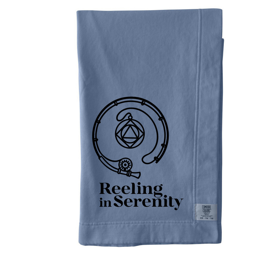 Reeling Comfort Colors Blanket, a Blue Jean Comfort Colors Blanket