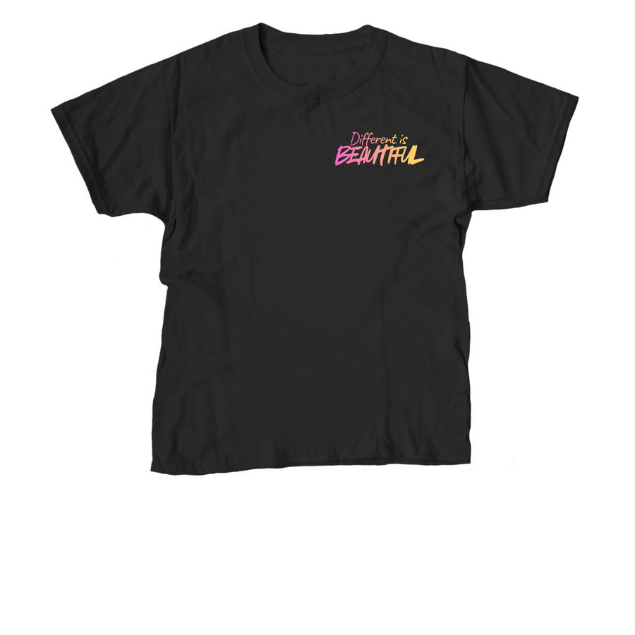 Different is Beautiful, a Black Youth Unisex Tee