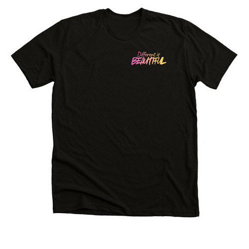 Different is Beautiful, a Solid Black Blend Premium Unisex Tee