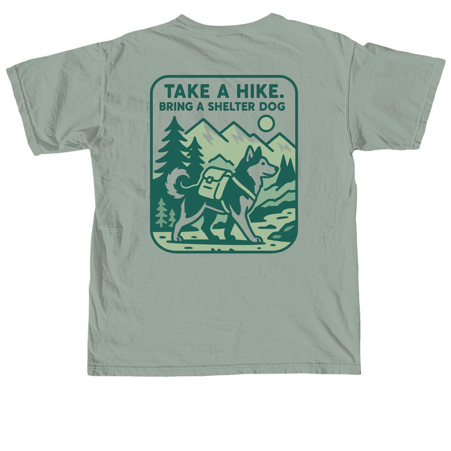 Take a Hike, a Bay Comfort Colors Unisex Tee (back-view)