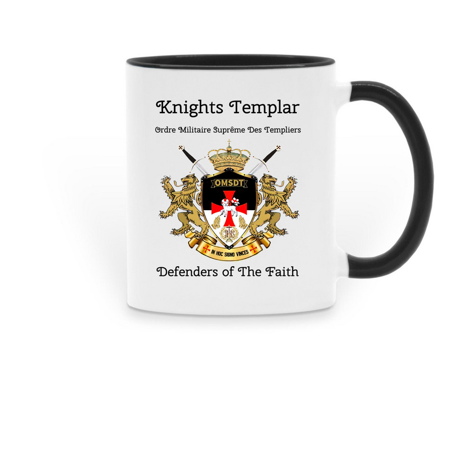 OMSDT Coffee Mugs, a Black Two-Tone Ceramic Mug