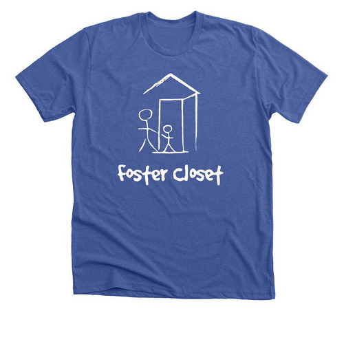 Foster Closet T-Shirts, a Solid True Royal Premium Unisex Tee