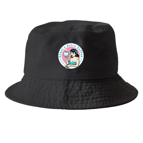 Ethel's Hats!&nbsp;, a Black Printed Bucket Hat