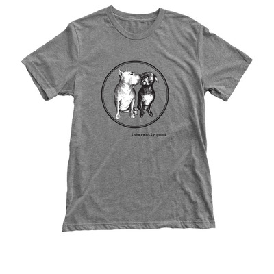 Sally and Todd, a Premium Heather Triblend Unisex Tee