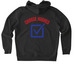 CHOOSE HUGHES Hoodies, a Dark Heather Grey Stanley/Stella Unisex Cultivator 2.0 Zip Up Pullover Hoodie (back-view)