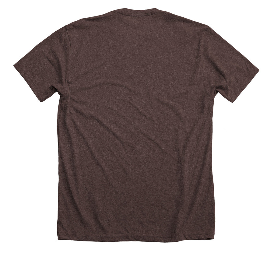 Class B Tshirt, a Heather Brown Premium Unisex Tee (back-view)