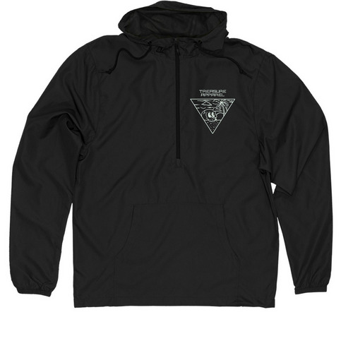 Tropical resting place&nbsp;, a Black Quarter-Zip Windbreaker