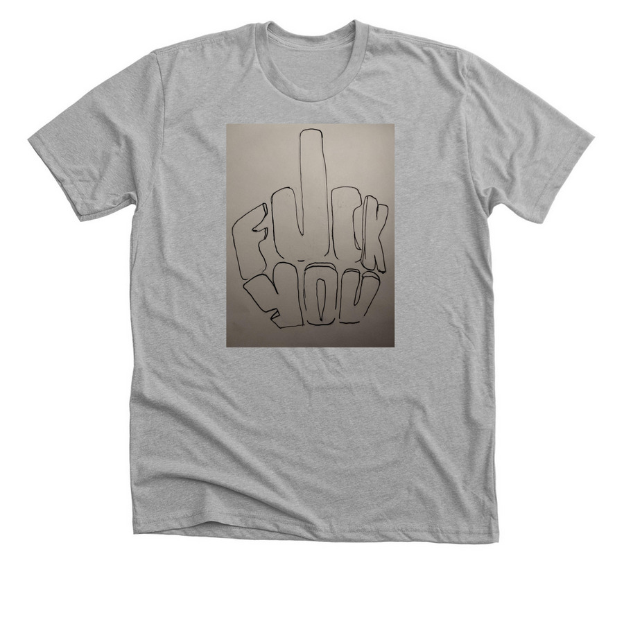 Blue ribbon&nbsp;, a Athletic Heather Premium Unisex Tee