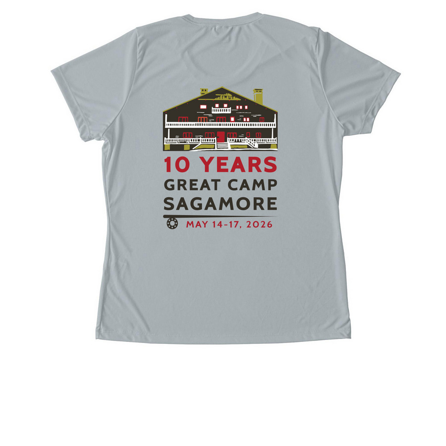 Trout Power GCS Spring Event 2026 Store, a Silver Women's Performance Tee (back-view)