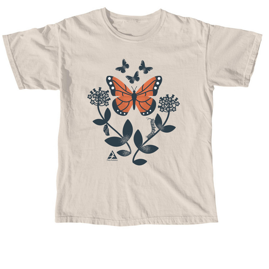 Go Wild for Monarch Butterflies, a Ivory Comfort Colors Unisex Tee