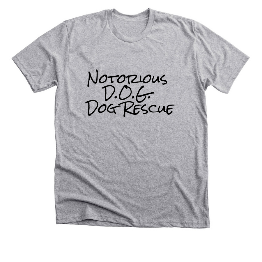 Notorious DOG VOLUNTEER Design, a Athletic Heather Premium Unisex Tee