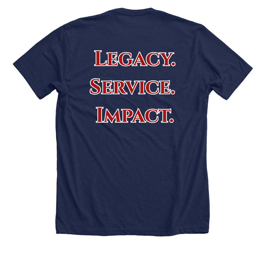 Todd Clifford Legacy Foundation&nbsp;, a Solid Navy Blend Premium Unisex Tee (back-view)