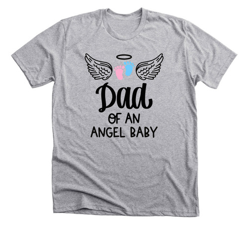 Dad of An Angel Baby, a Athletic Heather Premium Unisex Tee
