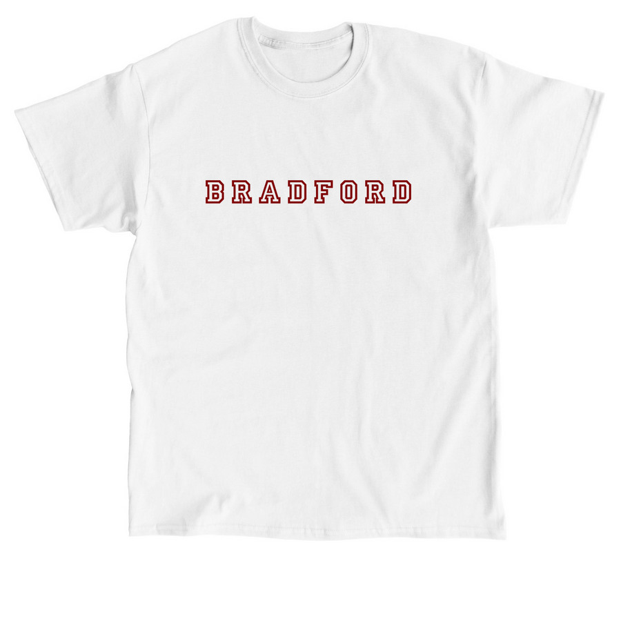 Varsity Bradford Logo, a White Classic Unisex Tee