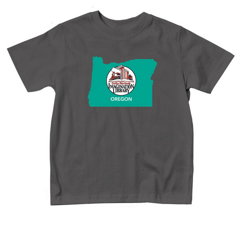 Toddler State Logo with Dolly Quote, a Charcoal Toddler Tee