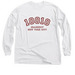 10010 Varsity Maroon, a White Classic Long Sleeve Tee