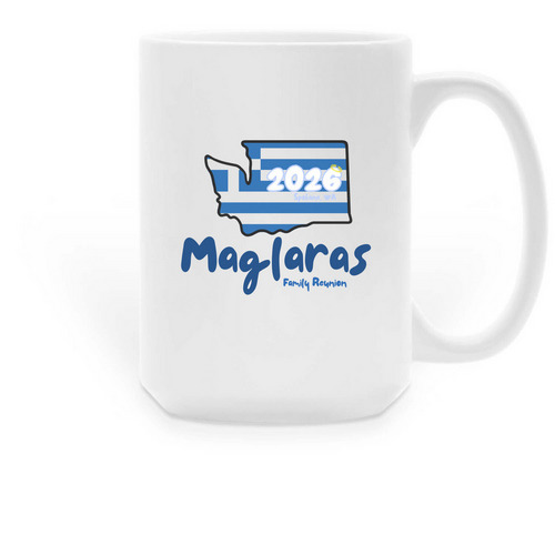 Maglaras Mug, a White Large Coffee Mug