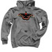 Cecropia Moth, a Charcoal Pullover Hoodie