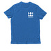 White Logo Shirts, a Beacon Blue Allmade Organic Cotton Unisex Tee