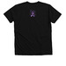 Fiesty Not Fragile, a Solid Black Blend Premium V-Neck Tee (back-view)