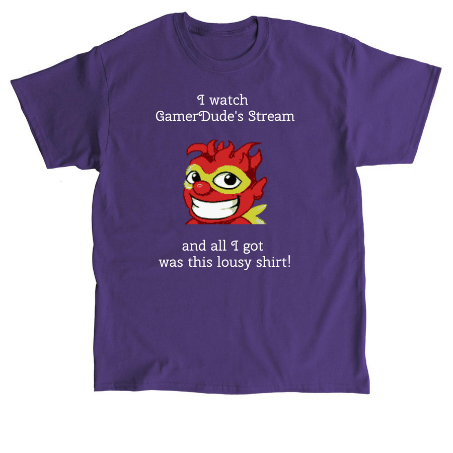 Help GamerDude Support Covenant House!, a Purple Classic Unisex Tee